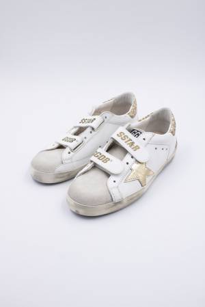 SCARPE GOLDEN GOOSE  GYF00177 WHITE ICE GOLD