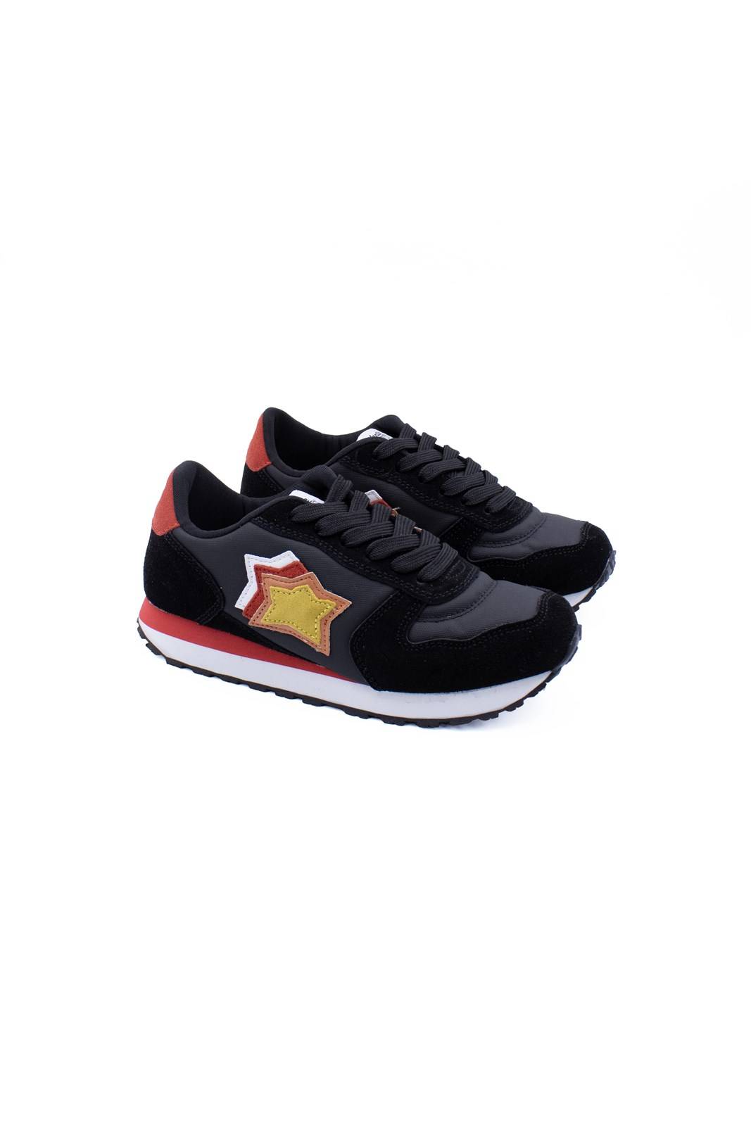 SCARPE ATLANTIC STARS ICARO57 NERO/ROSSO/OCRA-1