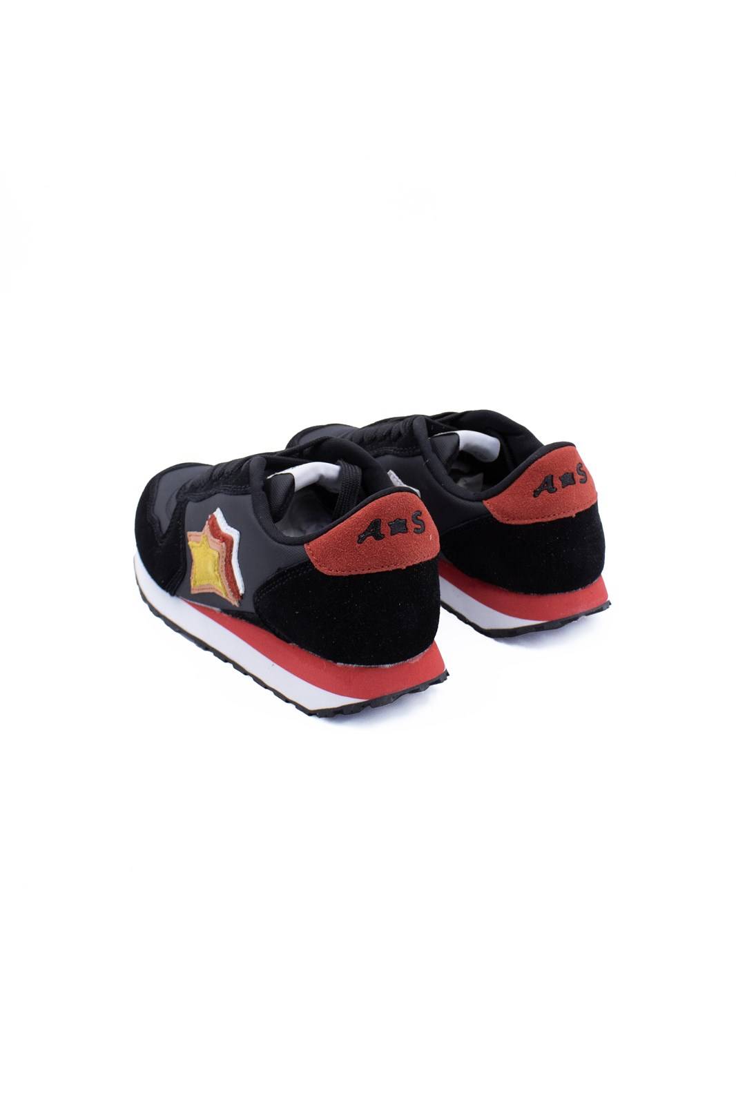 SCARPE ATLANTIC STARS ICARO57 NERO/ROSSO/OCRA-2