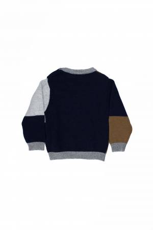 MAGLIA LE BEBÉ LBB3824 BLU-CANNELLA-1-mini