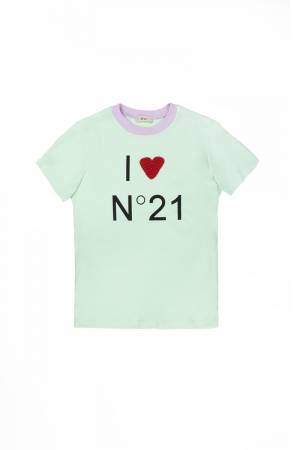 T-SHIRT N21 N21560 LIGHT MINT GREEN