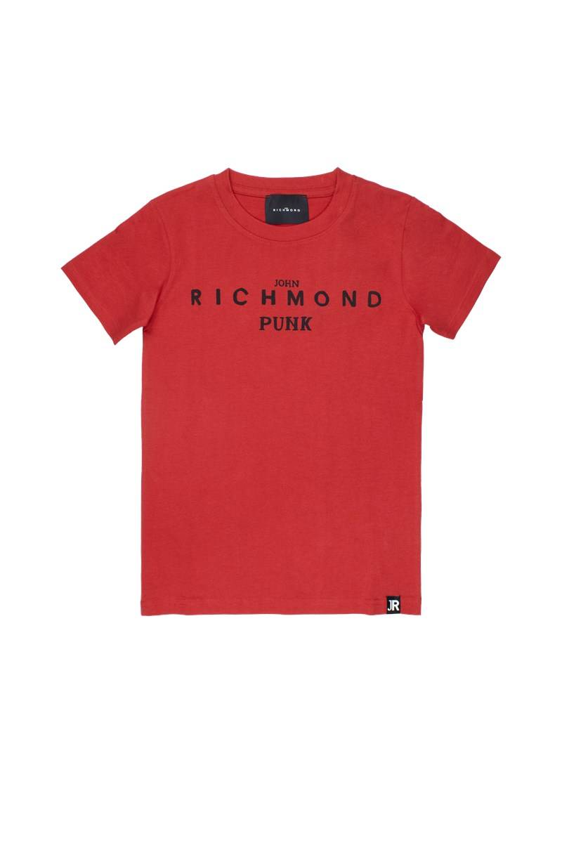 T-SHIRT JOHN RICHMOND RBP23019TS RED TANGO-0