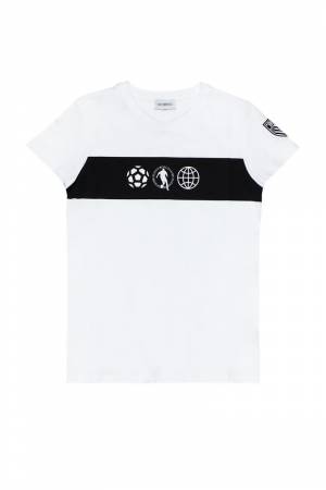 T-SHIRT BIKKEMBERGS BK1545 BIANCO