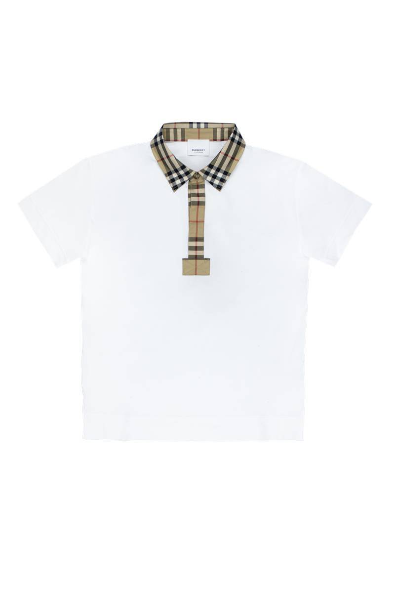 POLO BURBERRY 8051774 BIANCO