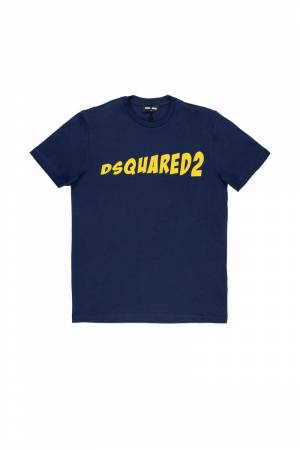 T-SHIRT DSQUARED2 DQ1735 ECLIPSE BLUE