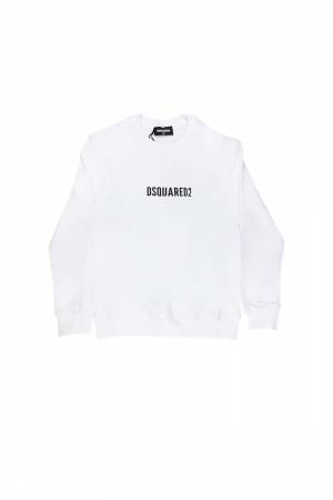 FELPA DSQUARED2 DQ1739 WHITE