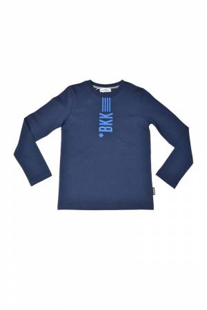 T-SHIRT BIKKEMBERGS BK1828 BLU NAVY