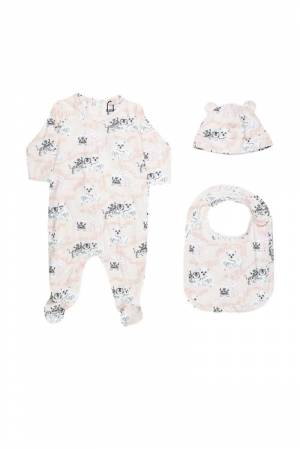 SET NEONATO KENZO K98073 PINK