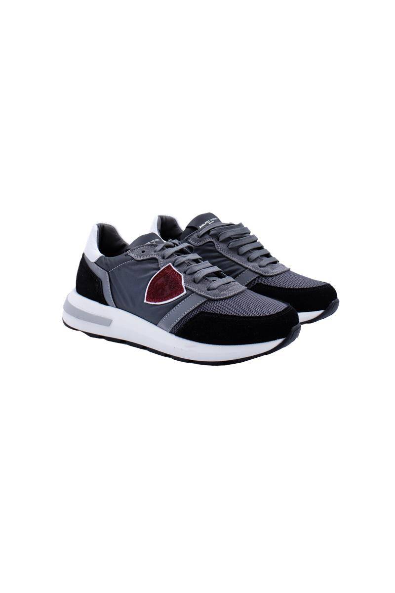 SCARPE PHILIPPE MODEL 72664 NERO GRIGIO-1