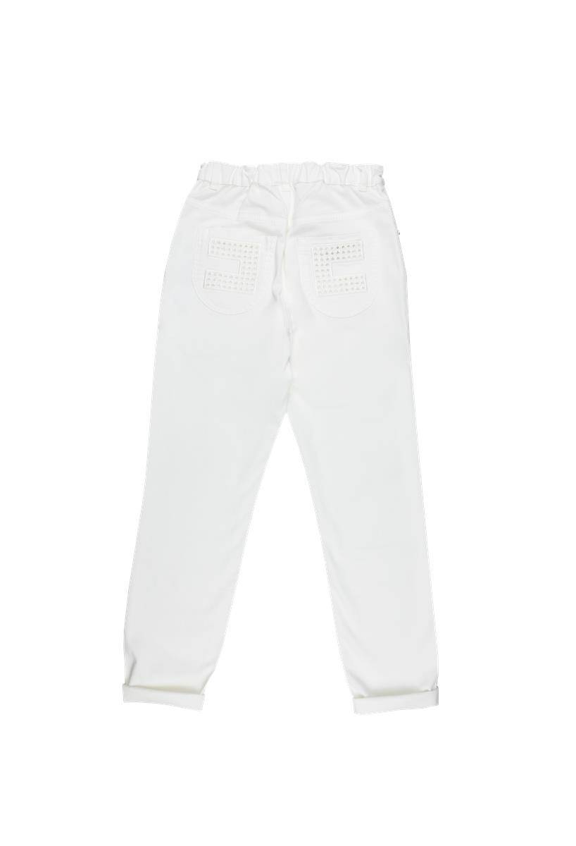 PANTALONE ELISABETTA FRANCHI EFPA143 BIANCO-1