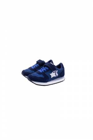 SCARPE ATLANTIC STARS BEN141 BLU GLITTER