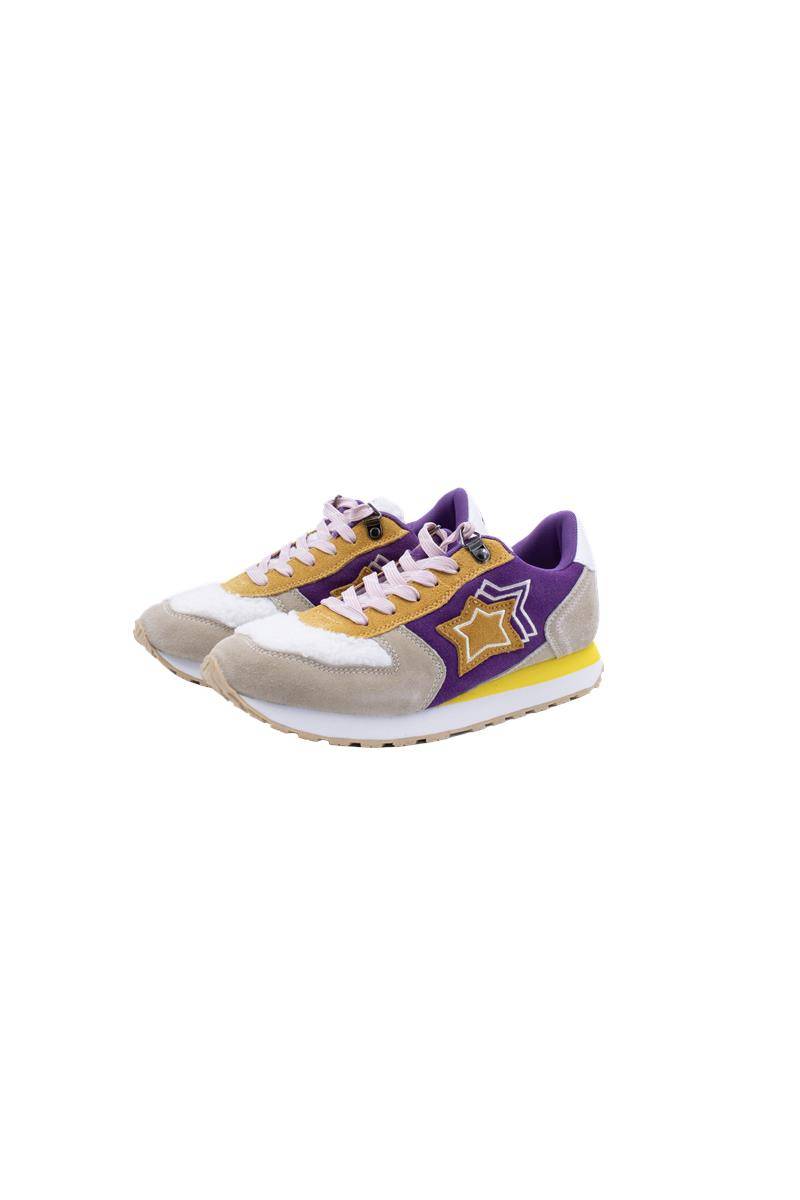 SCARPE ATLANTIC STARS COLOR156 BEIGE/VIOLA