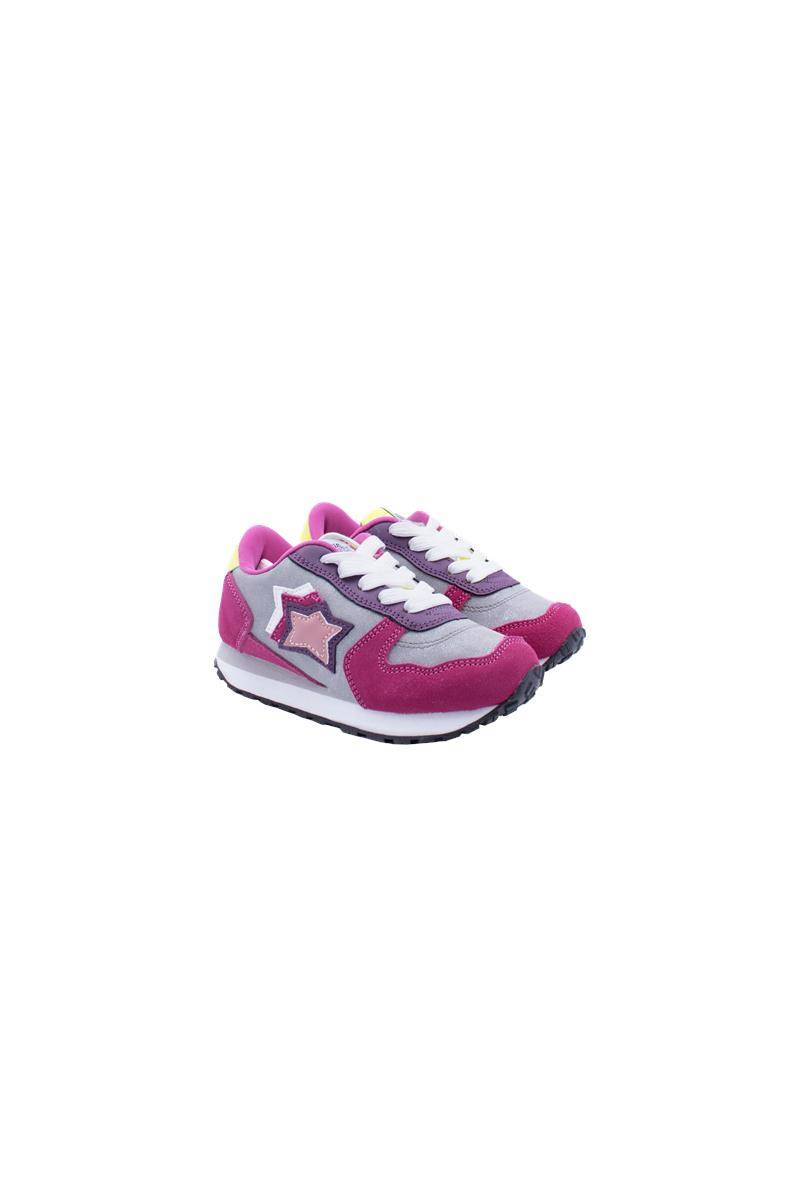 SCARPE ATLANTIC STARS ICARO47 FUXIA/GRIGIO/GIALLO-1