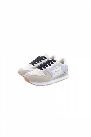 SCARPE ATLANTIC STARS ICARO51 BEIGE/ARGENTO/ZEBRA