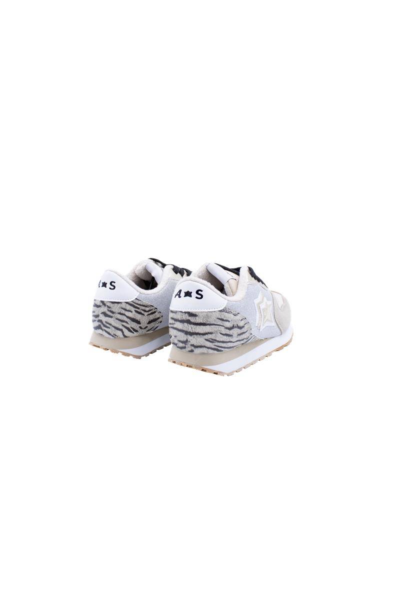 SCARPE ATLANTIC STARS ICARO51 BEIGE/ARGENTO/ZEBRA-2