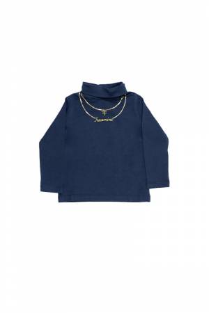 T-SHIRT FRACOMINA FM0620 BLU NAVY