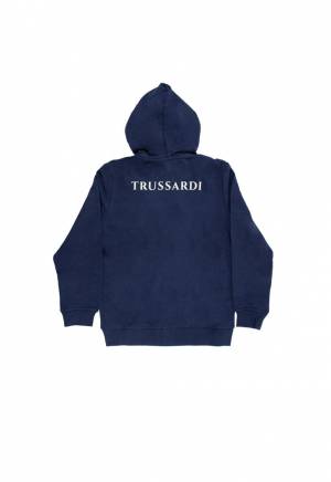 FELPA TRUSSARDI TBA23068FE BLUE NAVY-1-mini