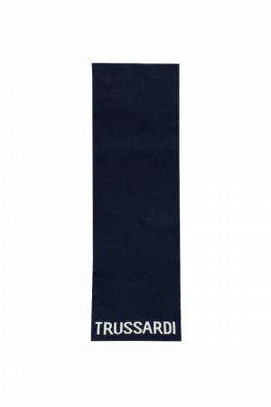 SET CAPPELLO-SCIARPA TRUSSARDI TBA23100HS BLU NAVY-1-mini