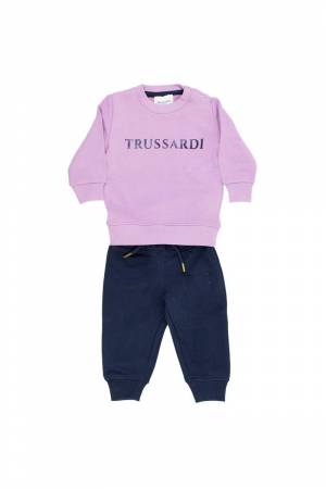 COMPLETO FELPA TRUSSARDI TIA23104CF PINK BLUE