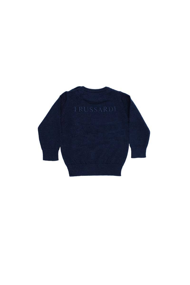 MAGLIA TRUSSARDI TIA23114MA BLUE NAVY-1