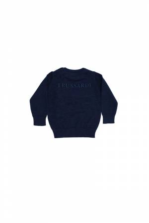 MAGLIA TRUSSARDI TIA23114MA BLUE NAVY-1-mini