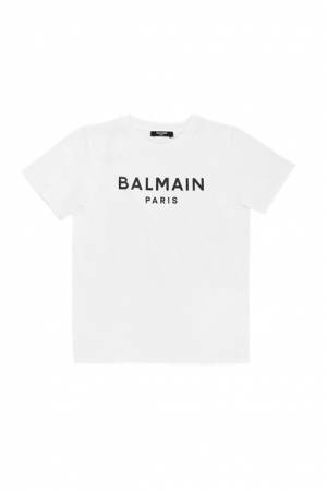 T-SHIRT BALMAIN BT8P41 WHITE/BLACK