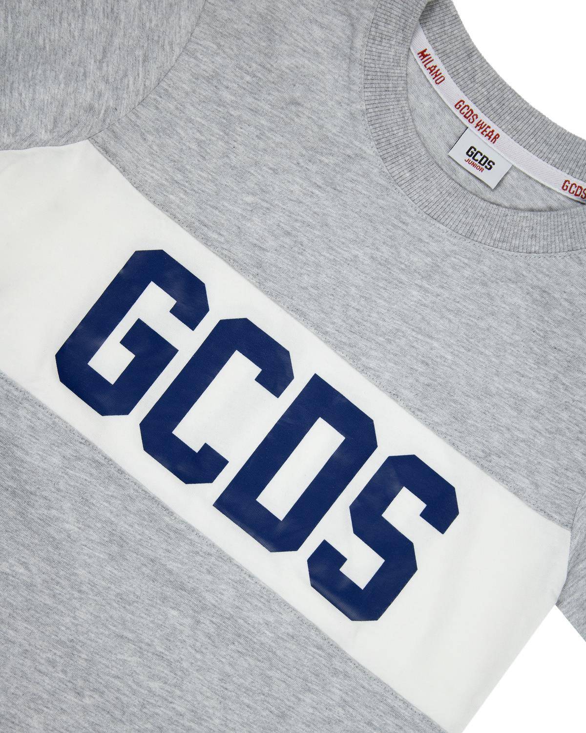 T-SHIRT GCDS DOM005 GRIGIO -2