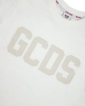 T-SHIRT GCDS DSM00I BIANCO-2-mini