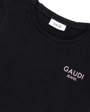 T-SHIRT GAUDÌ GAF04619 BLACK-2-mini