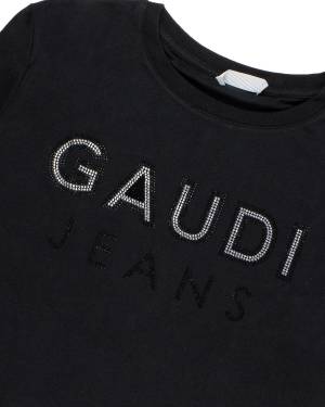 T-SHIRT GAUDÌ GAF04696ML BLACK-1-mini