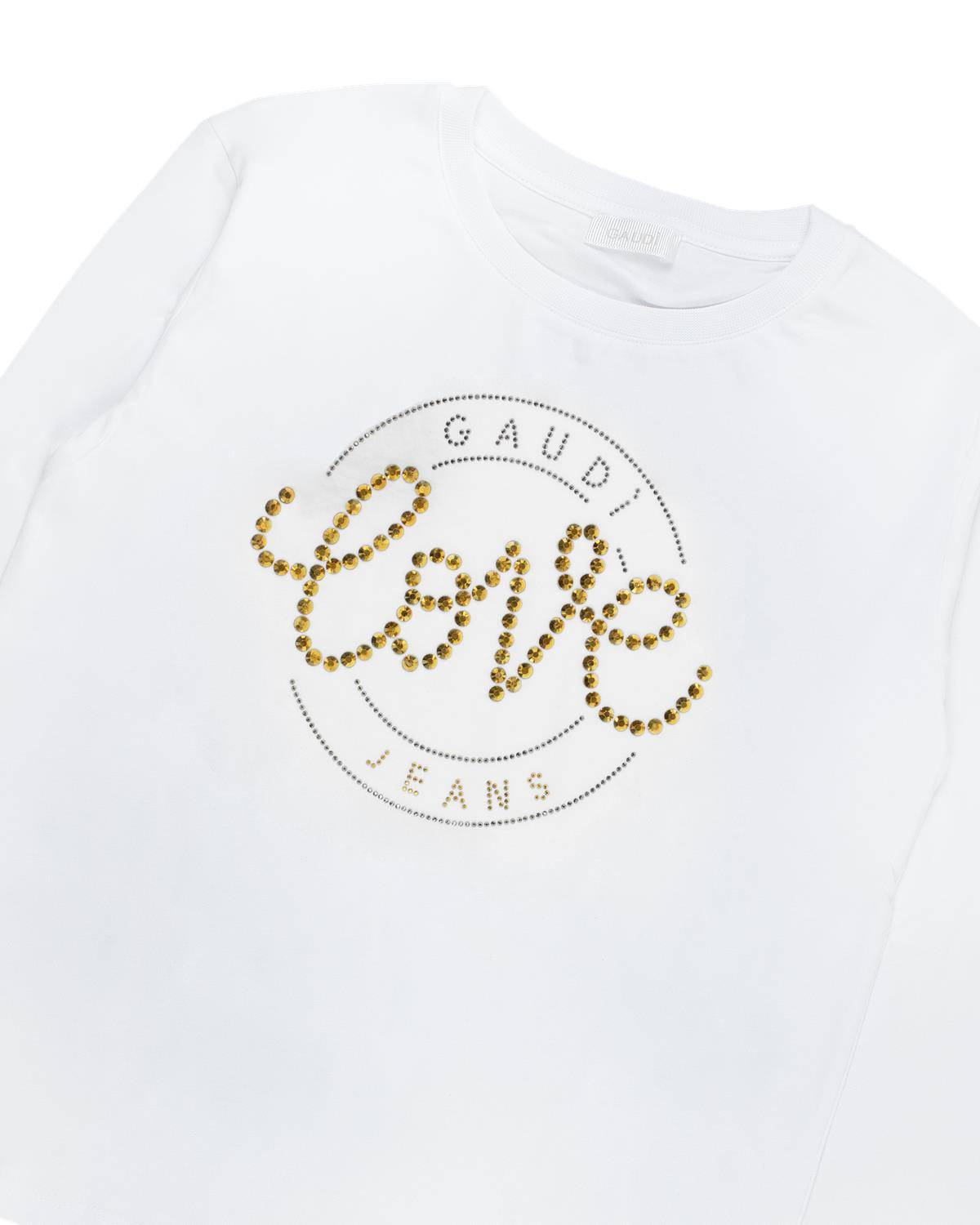 T-SHIRT GAUDÌ GAF04732ML OFF WHITE-2