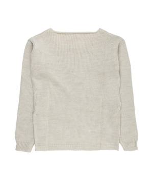 MAGLIA PLEASE NB17230G LATTE DI MANDORLA-1-mini