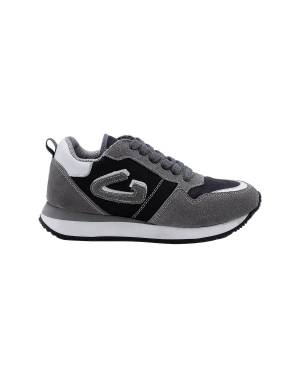 SCARPE GUARDIANI AGJ002800000 LEATHER GREY NYLON BLACK