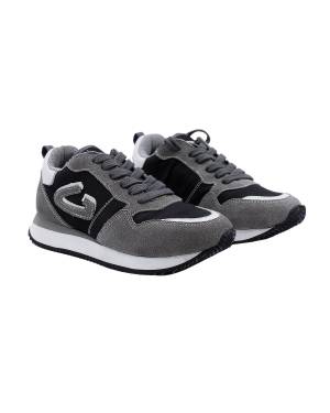 SCARPE GUARDIANI AGJ002800000 LEATHER GREY NYLON BLACK-2-mini