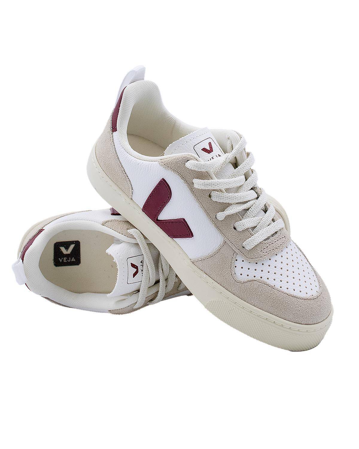 SCARPE VEJA CX0703425C BIANCO MARSALA-1