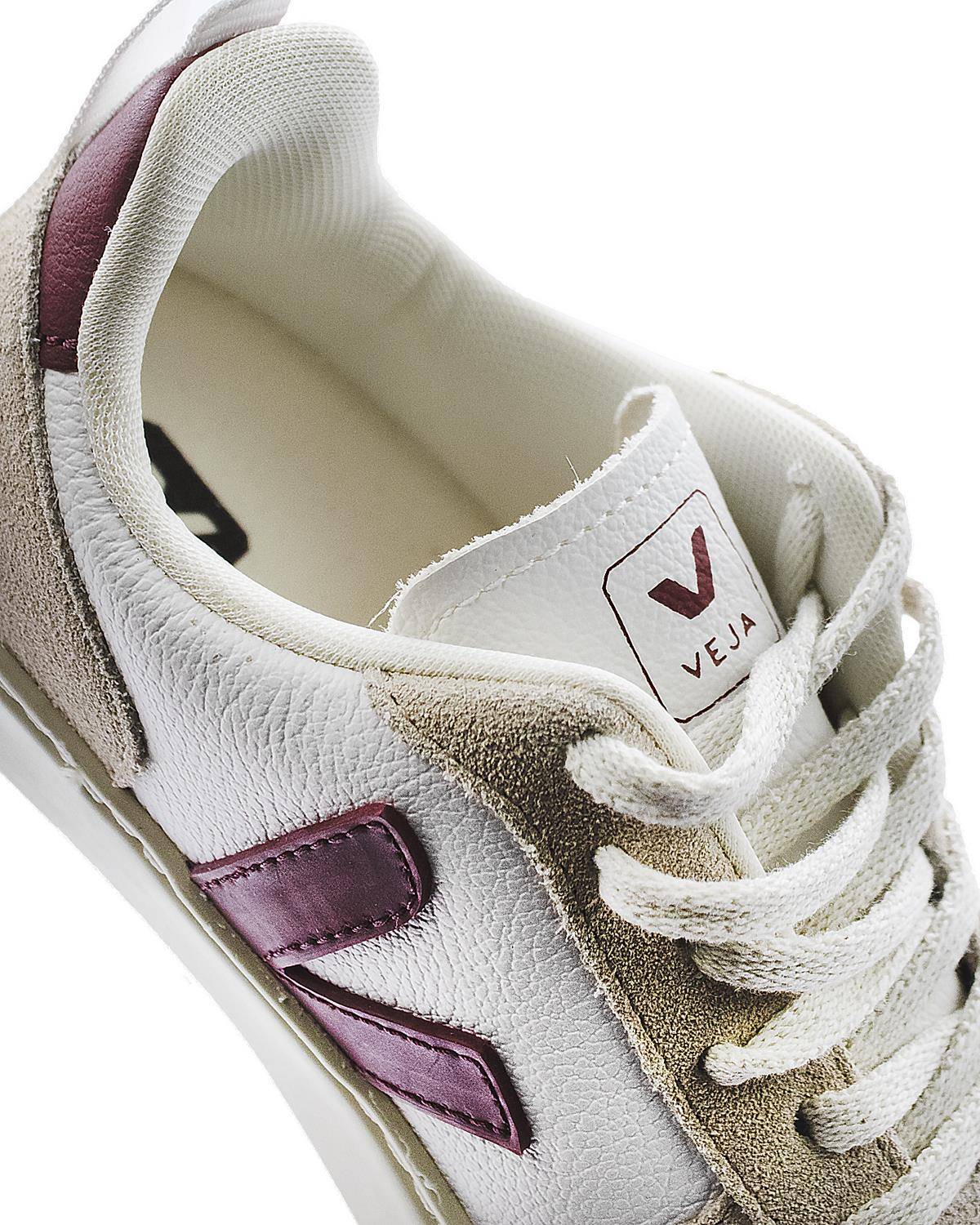 SCARPE VEJA CX0703425C BIANCO MARSALA-4