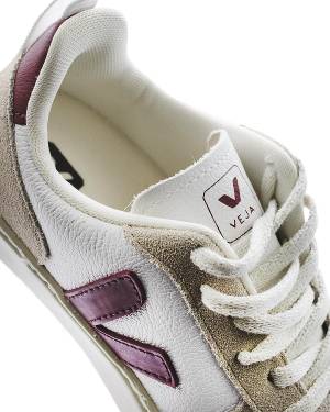 SCARPE VEJA CX0703425C BIANCO MARSALA-4-mini