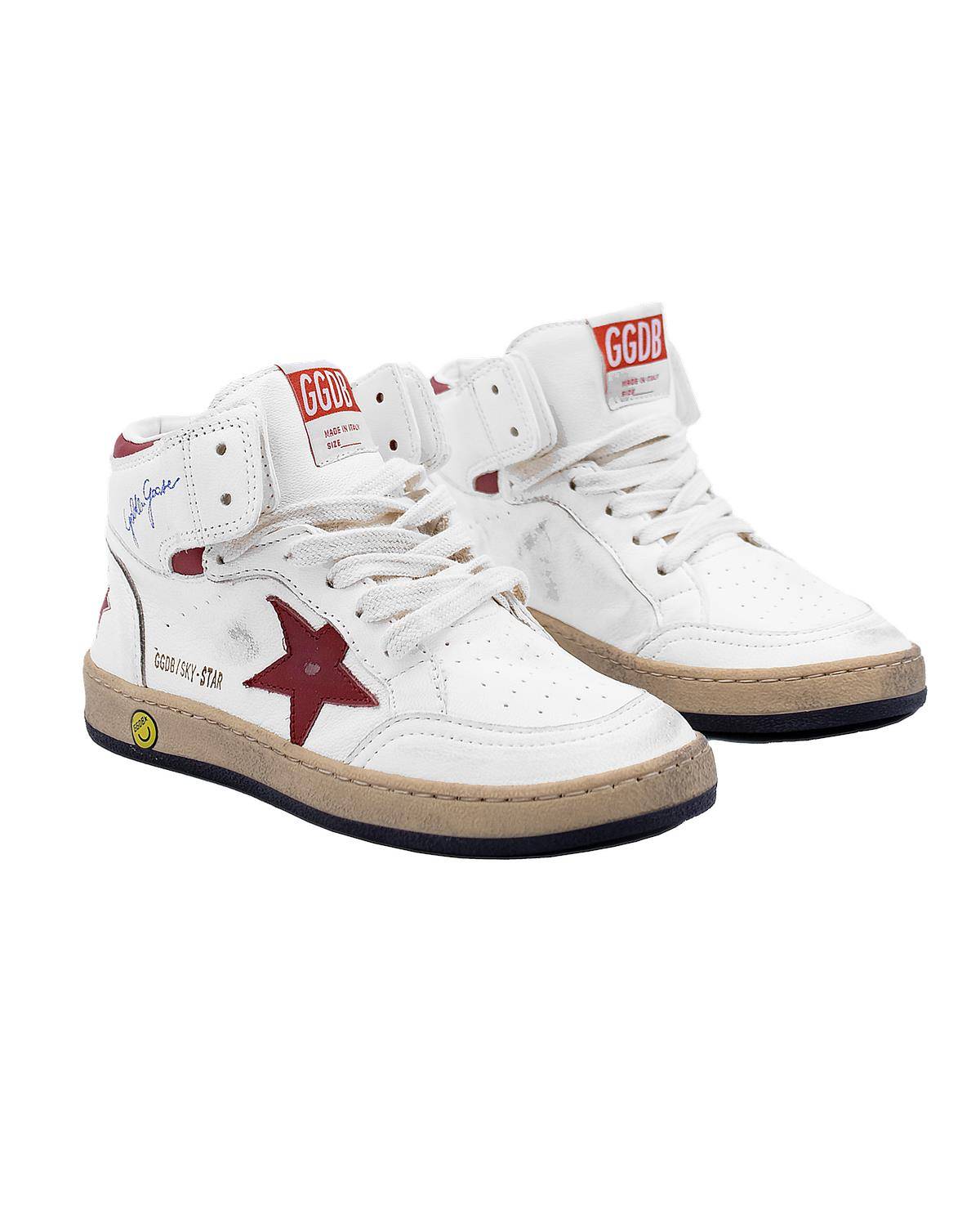 SCARPE GOLDEN GOOSE  GYF00230 BIANCO ROSSO-2