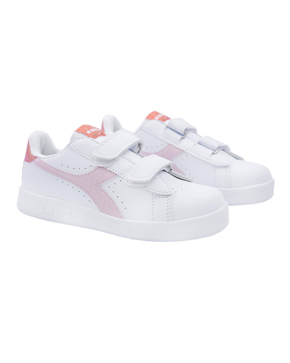 SCARPE DIADORA 101 BIANCO/ROSA SORBETTO-2