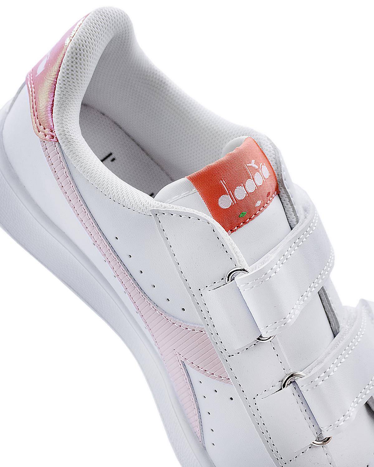 SCARPE DIADORA 101 BIANCO/ROSA SORBETTO-4