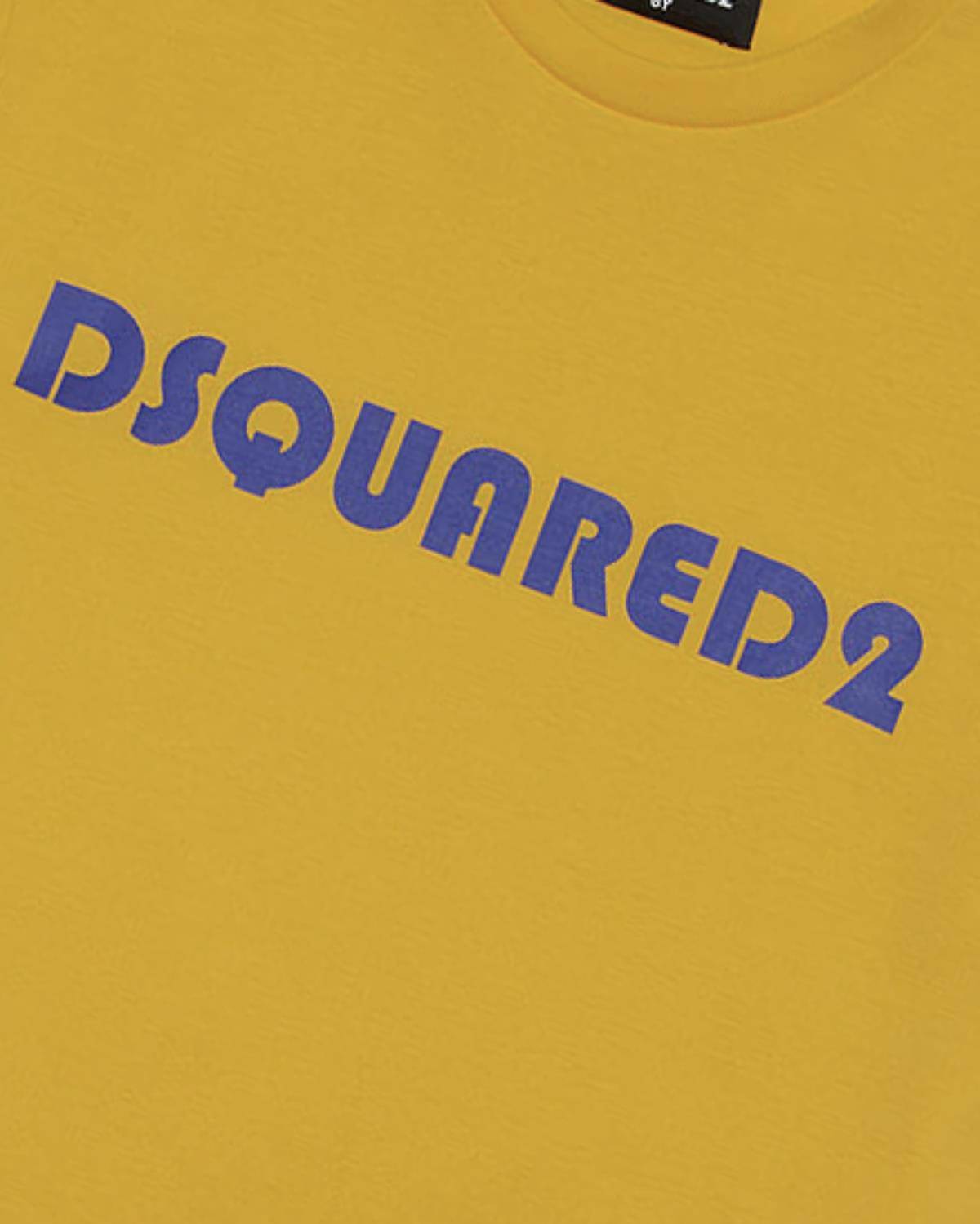 T-SHIRT DSQUARED2 DQ2072 YELLOW CORN-2