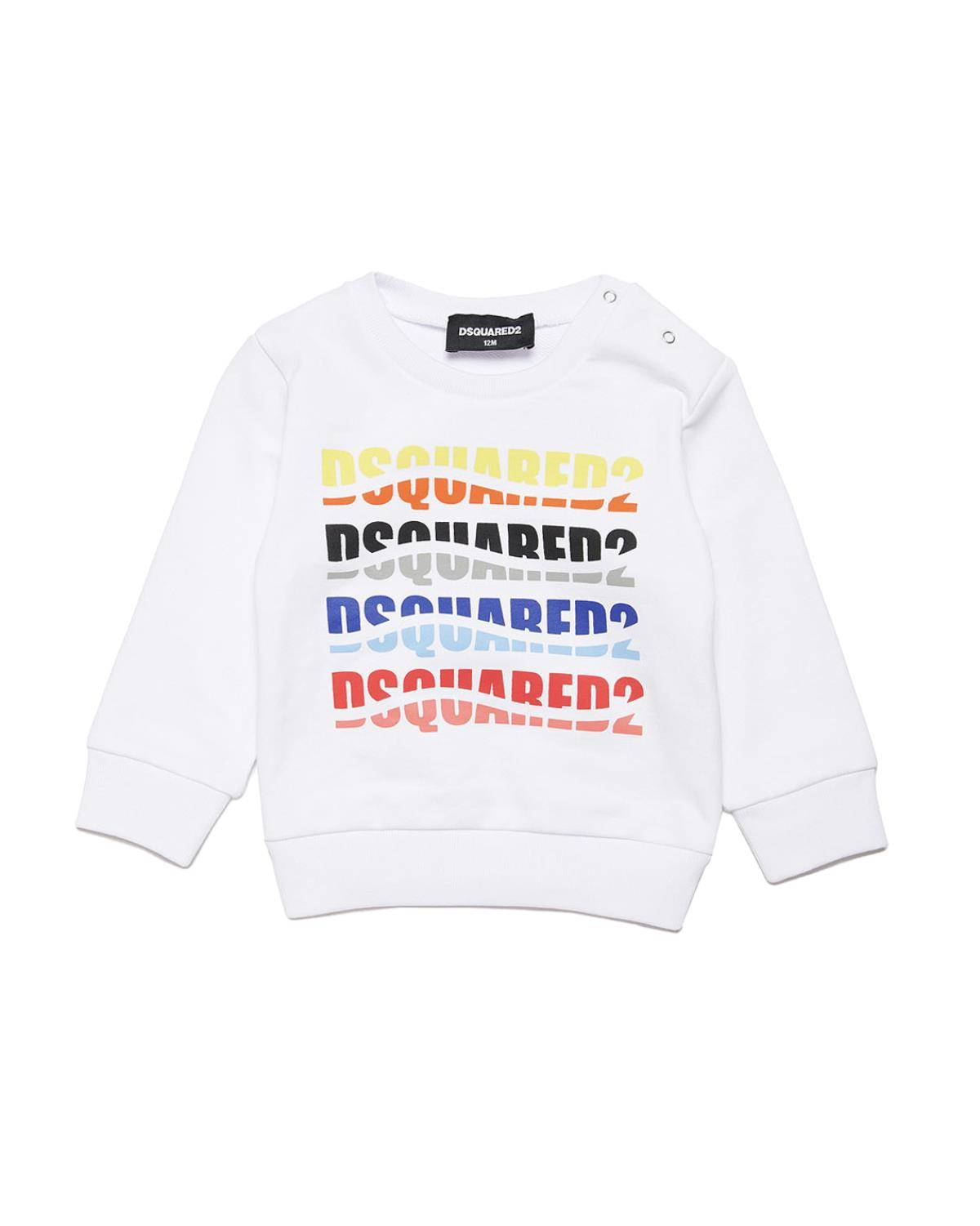 FELPA DSQUARED2 DQ2143 WHITE