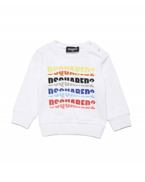 FELPA DSQUARED2 DQ2143 WHITE