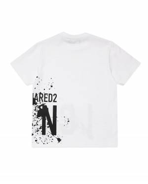 T-SHIRT DSQUARED2 DQ2419 WHITE-1-mini