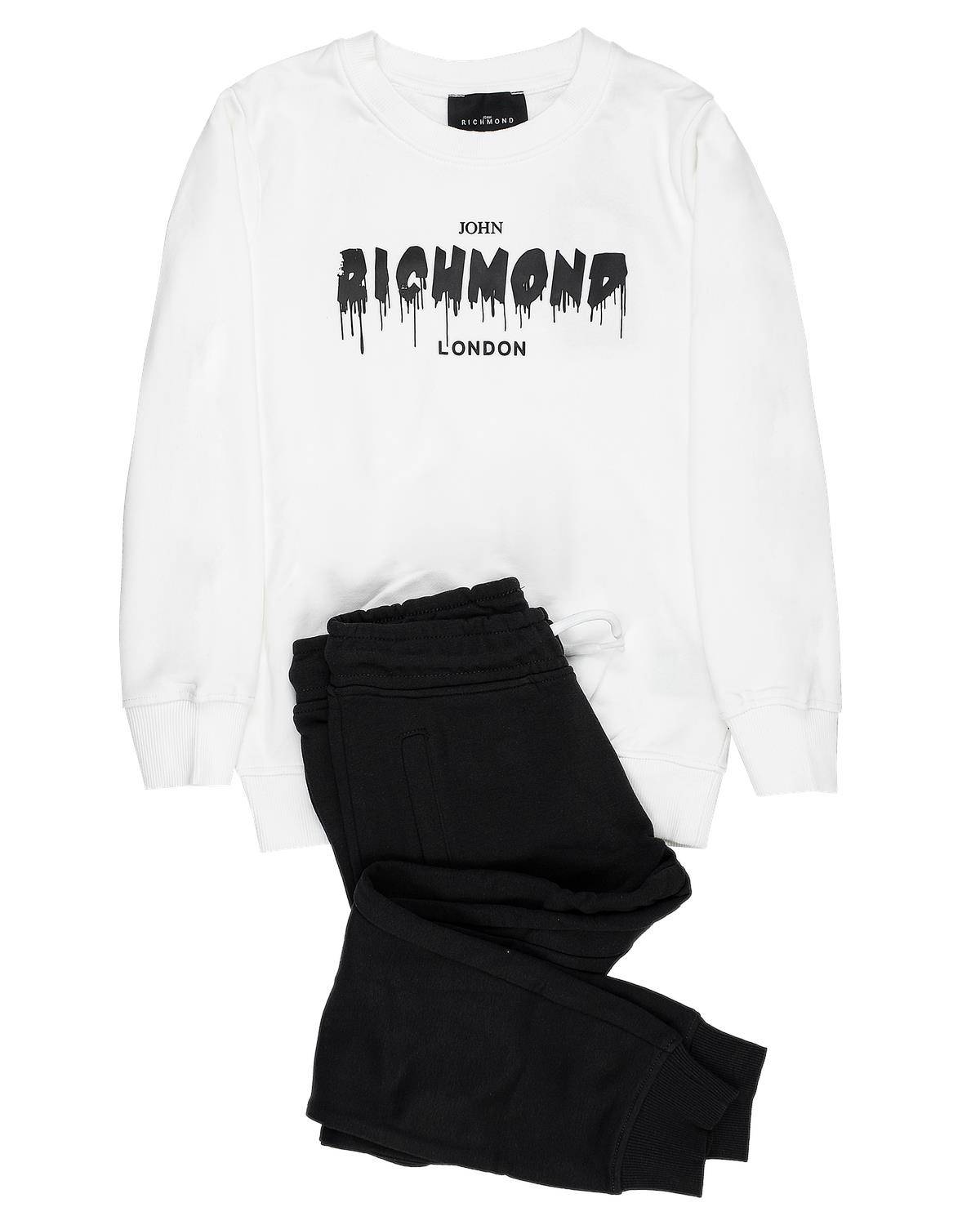 COMPLETO FELPA RICHMOND HBA24003CF OFF-WHITE