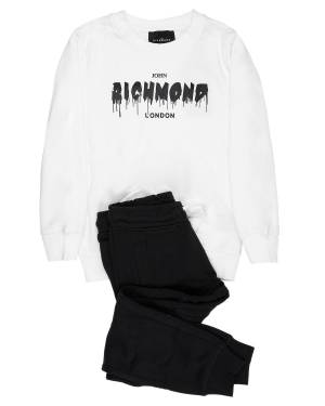 COMPLETO FELPA RICHMOND HBA24003CF OFF-WHITE