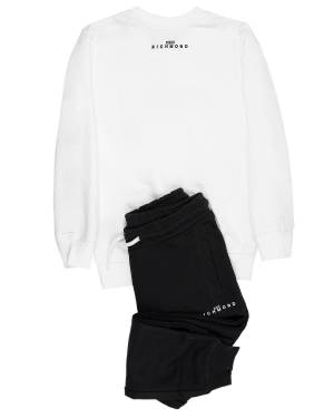 COMPLETO FELPA RICHMOND HBA24003CF OFF-WHITE-1-mini