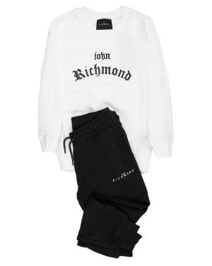 COMPLETO FELPA RICHMOND HBA24007CF OFF-WHITE