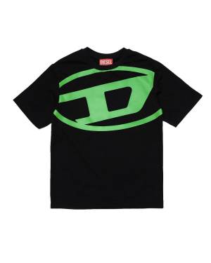 T-SHIRT DIESEL J01857 BLACK + GREEN