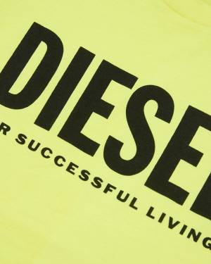 T-SHIRT DIESEL J01902 FLUO YELLOW-2-mini